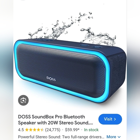 Doss Soundbox Pro Portable Bluetooth Audio Speaker. LED Beat Sync. Waterproof - Picture 1 of 10